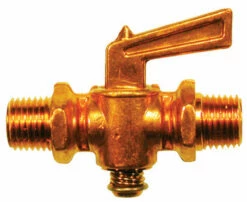 JMF Company 3/8 In. MIP MIP Brass Pipe Valve