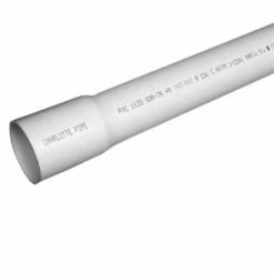 Charlotte Pipe SDR26 PVC Dual Rated Pipe 1-1/2 In. D X 20 Ft. L Bell 160 Psi