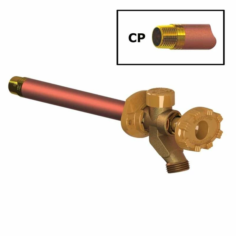 Woodford Model 19 1/2 In. MPT Sweat Anti-Siphon Brass Freezeless Wall Faucet - Image 2