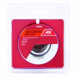 Ace 2-1/2 In. D Stainless Steel Brass Bar Sink Strainer Basket