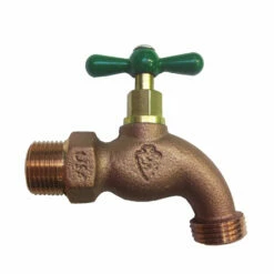 Arrowhead Brass 3/4 In. MIP X 3/4 In. MHT Brass Hose Bibb