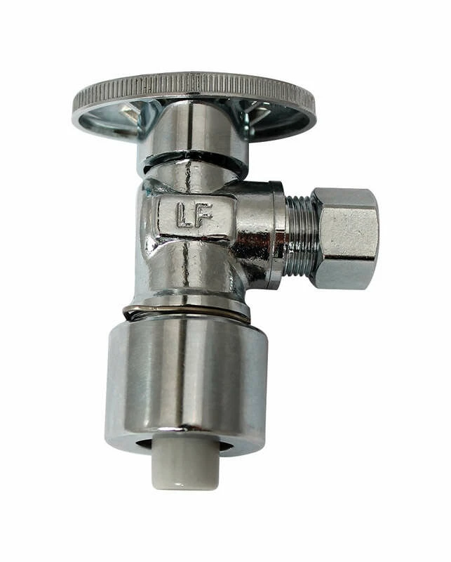 Plumb Pak 5/8 In. Compression X 3/8 In. Compression Brass Angle Valve