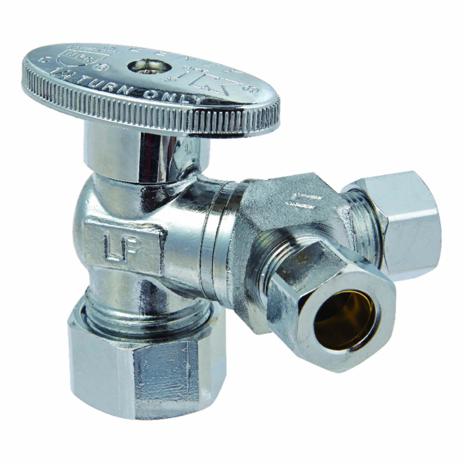 Ace 5/8 In. Compression X 3/8 In. Compression Brass Dual Shut-Off Valve - Image 2