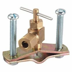 PlumbCraft 1/4 In. Brass Saddle Valve