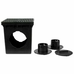 NDS Draintech 12 In. W X 12.75 In. D Square Catch Basin Kit