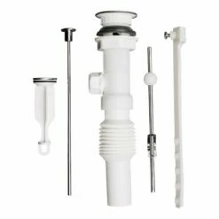 Plumb Pak Flex N Fix 1-1/4 In. D Chrome Plastic Pop-Up Lavatory Drain