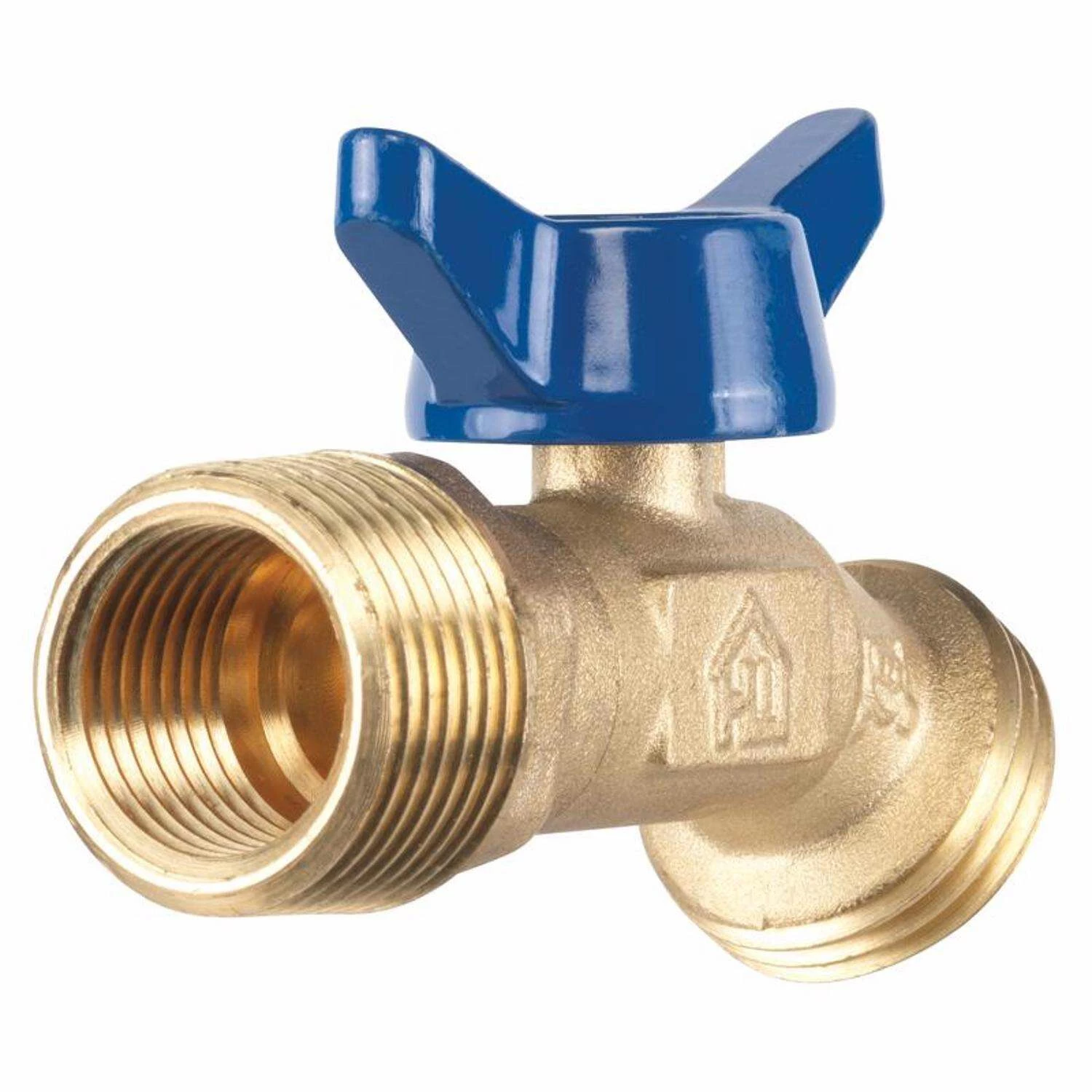 Homewerks 3/4 In. MIP X 3/4 In. MHT Brass No-Kink Hose Bibb - Image 2