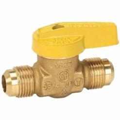 Homewerks 3/8 In. Brass Flare Gas Ball Valve