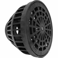 Green Leaf 2 In. D Polypropylene Basket Suction Strainer Black