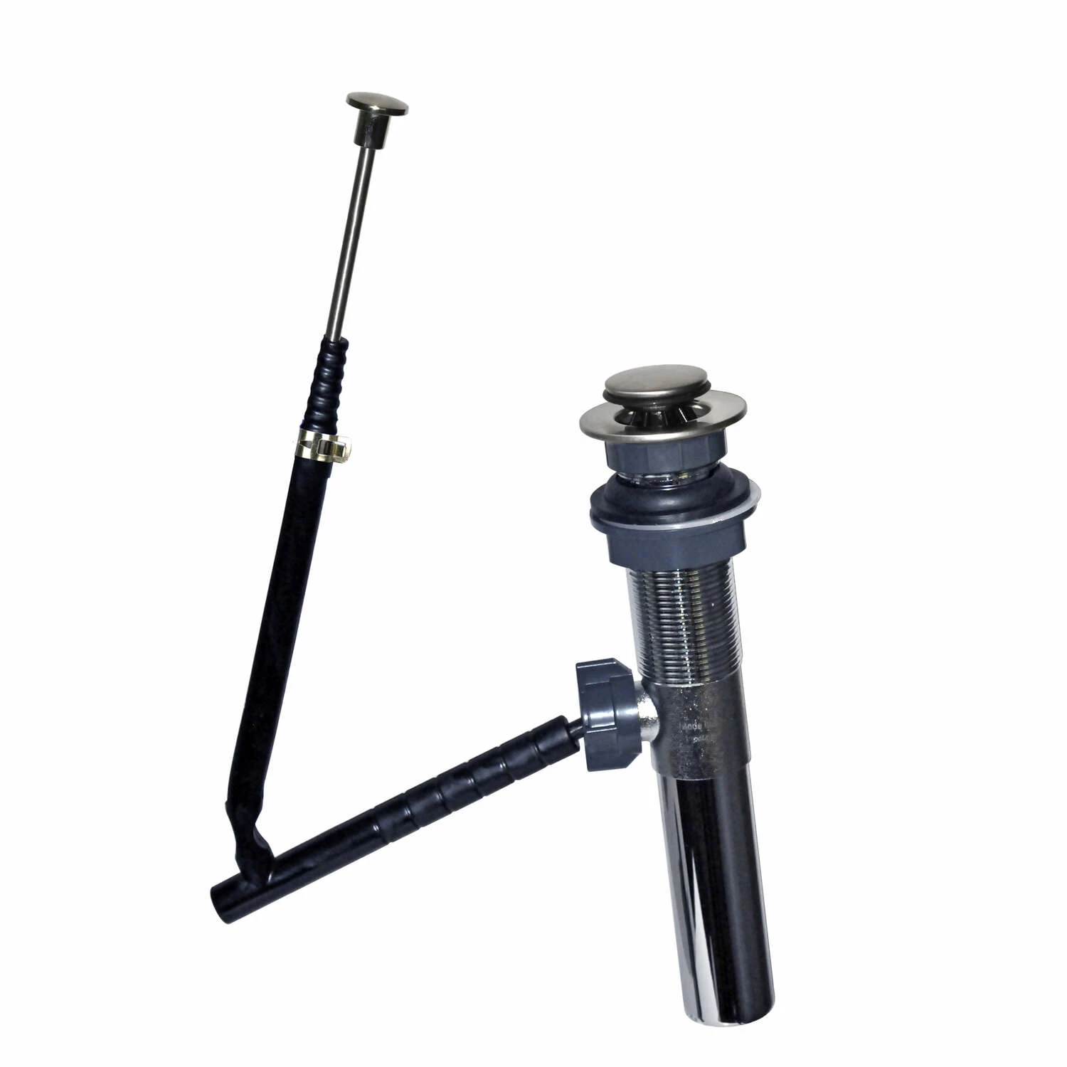 Ace 1-1/4 In. D Brushed Nickel Brass Pop-Up Lavatory Drain