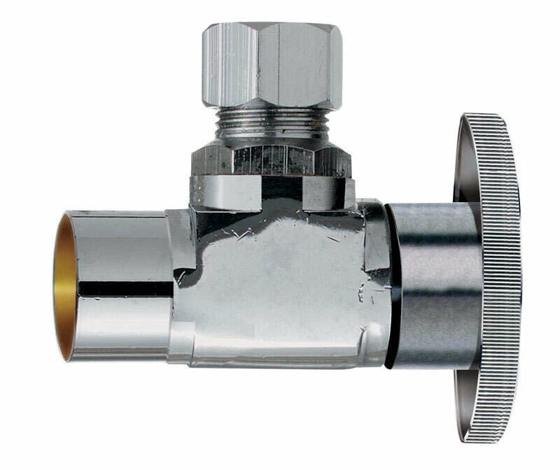 Keeney 1/2 In. FPT In. X 3/8 In. Brass Shut-Off Valve