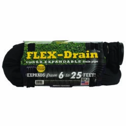 Flex-Drain 4 In. D X 25 Ft. L Polypropylene Drain Pipe With Sock