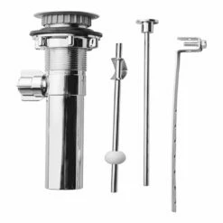 Plumb Pak 1-1/4 In. D Brass Plated Plastic Pop-Up Lavatory Drain