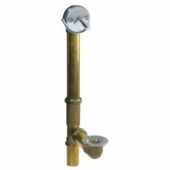 Keeney 1-1/2 In. D Chrome Brass Triplever Bath Drain