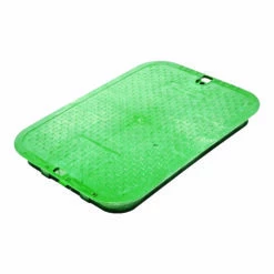 NDS 14.9 In. W X 2 In. H Rectangular Valve Box Cover Green