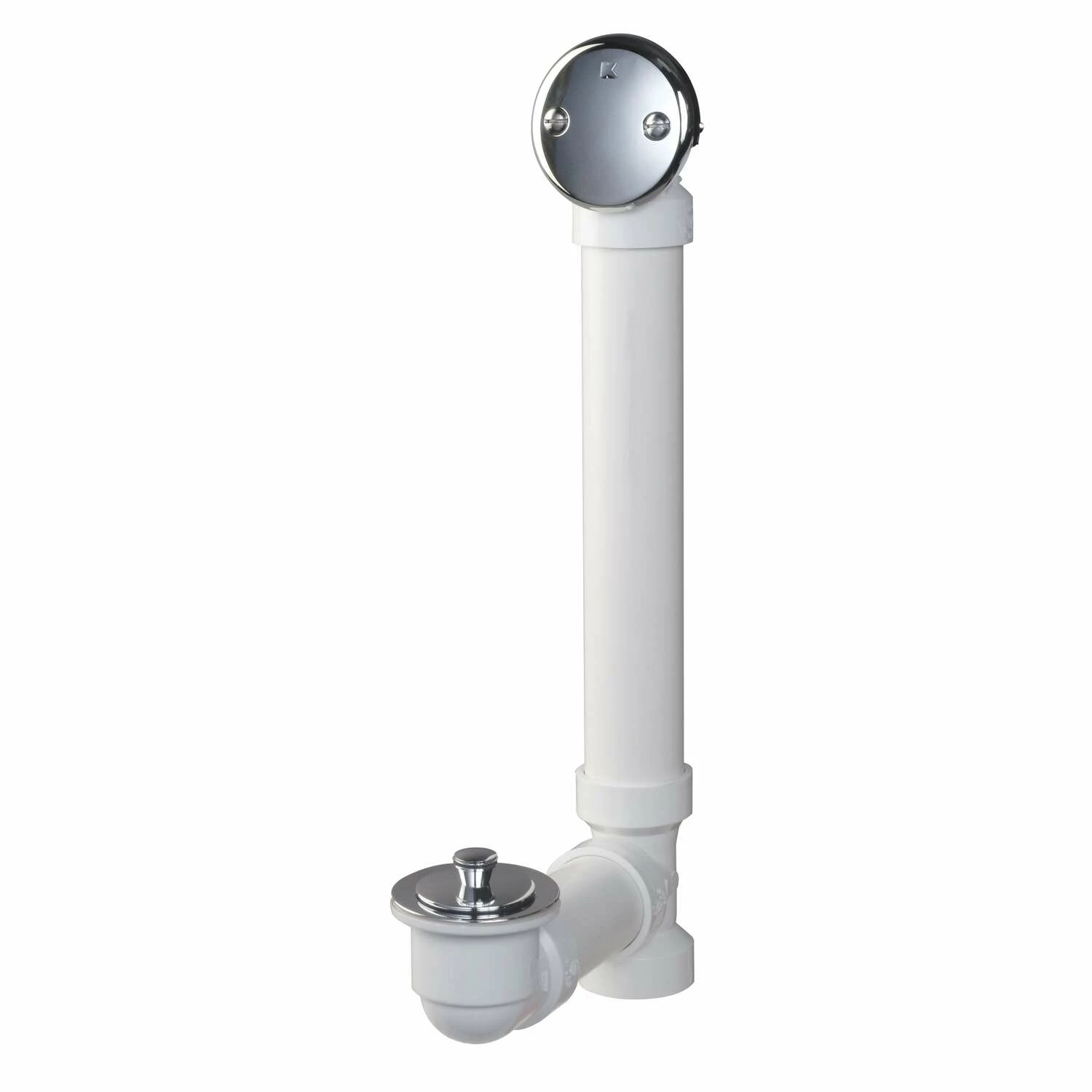 Keeney 1-1/2 In. D Chrome PVC Bath Drain Roll Ball S40