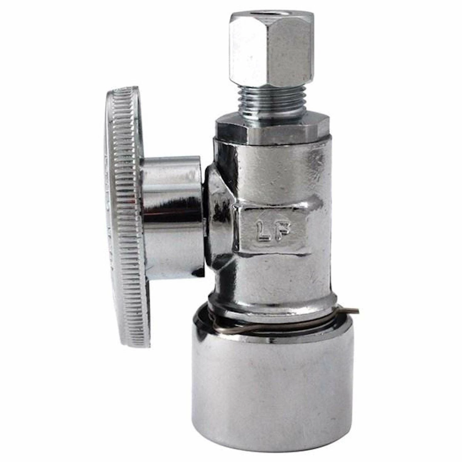 Keeney 1/2 In. Push-Fit X 1/4 In. PTF Brass Straight Valve