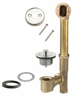 Keeney Lift N Turn 1-1/2 In. D Chrome Brass Bath Drain