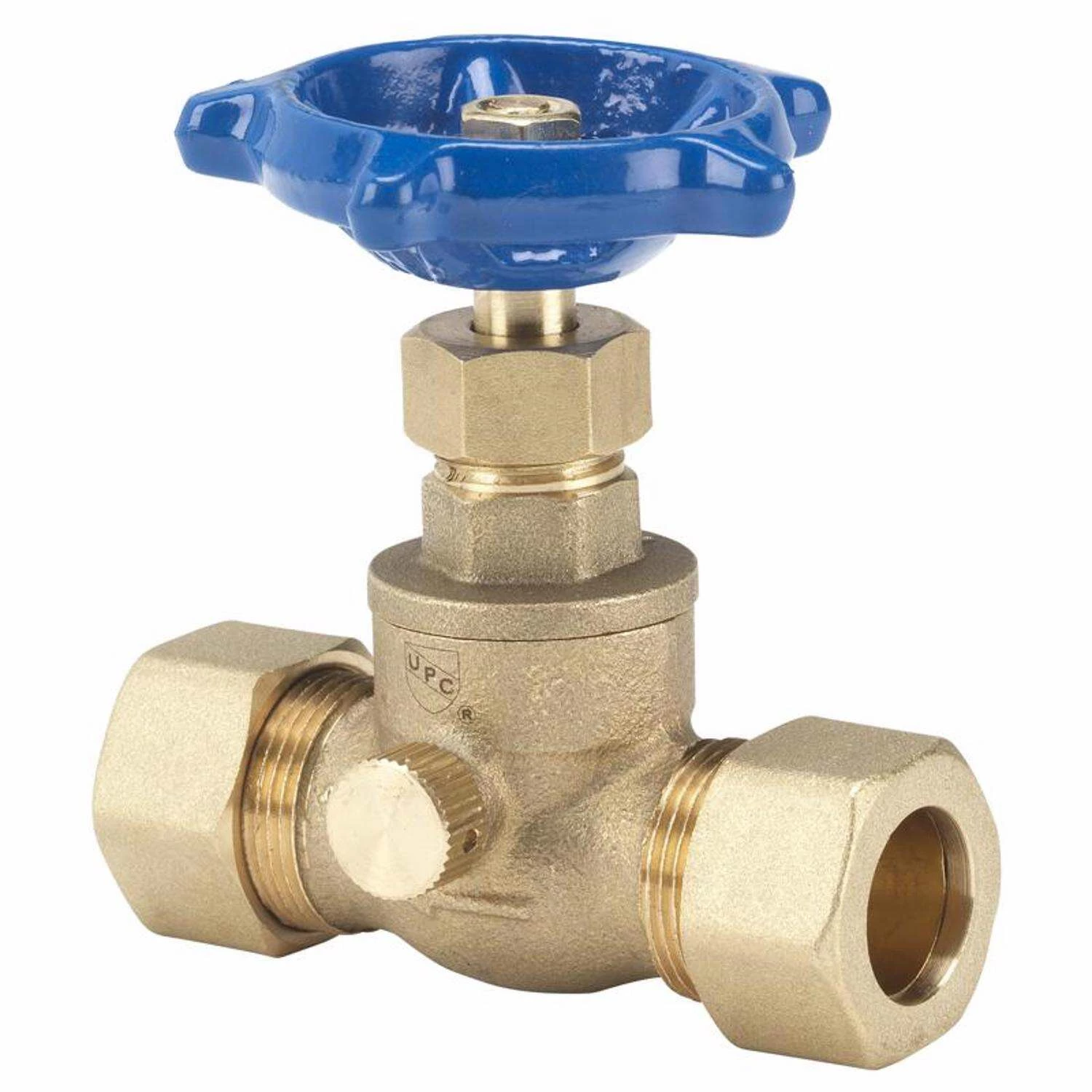 Homewerks 3/4 In. Compression X 3/4 In. Compression Brass Stop And Waste Valve