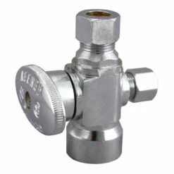 Keeney 1/2 In. FIP In. X 3/8 In. Brass Shut-Off Valve