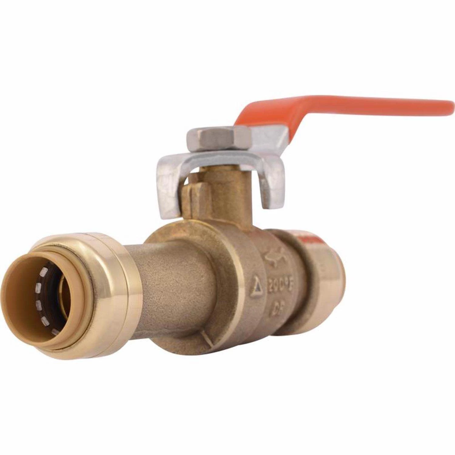 SharkBite 1/2 In. Brass Push Fit Slip Ball Valve Full Port