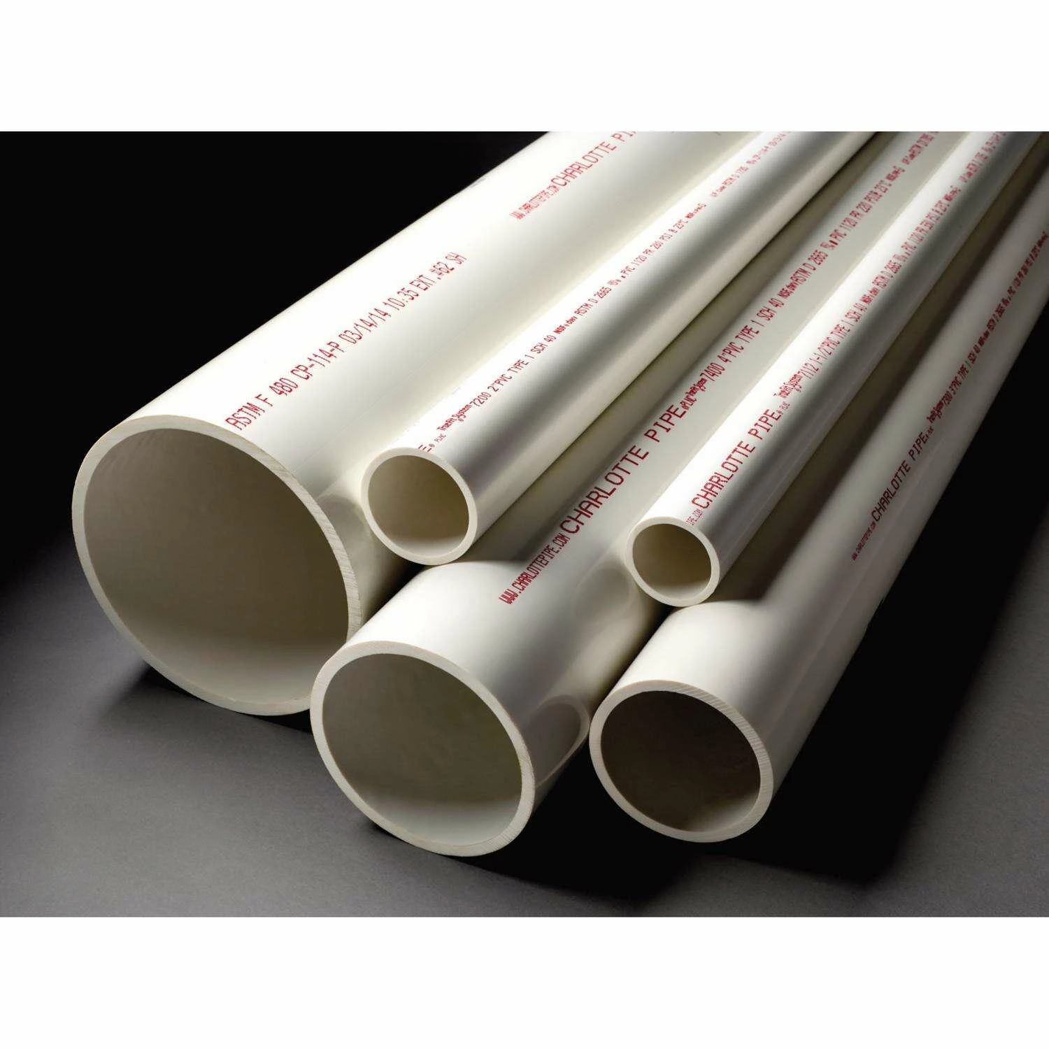 Charlotte Pipe Schedule 40 PVC Pressure Pipe 2 In. D X 20 Ft. L Bell 280 Psi - Image 2