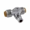 SharkBite 3/4 In. PTC X 1/4 In. Compression Brass Tee Stop