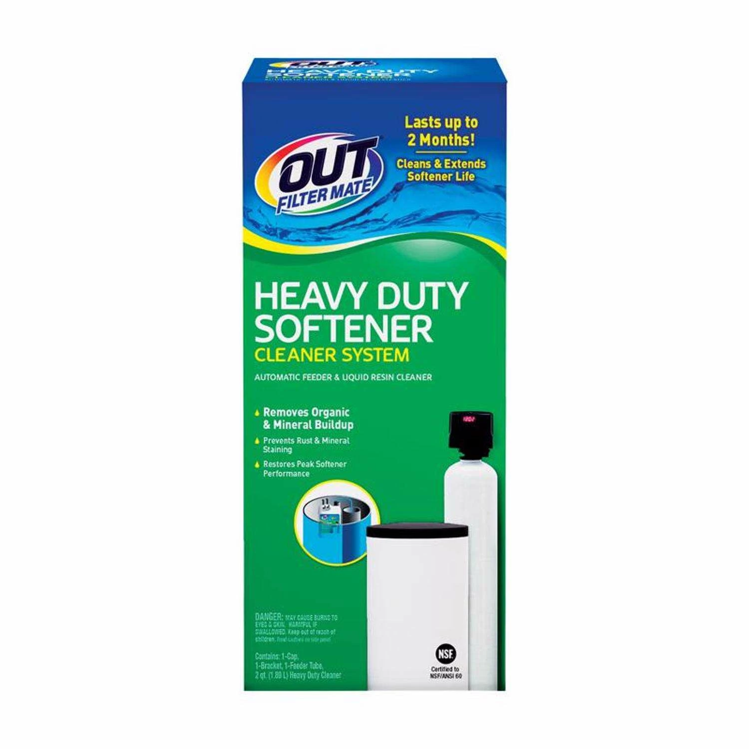 OUT Filter Mate Softener Cleaner System Kit Liquid 64 Oz