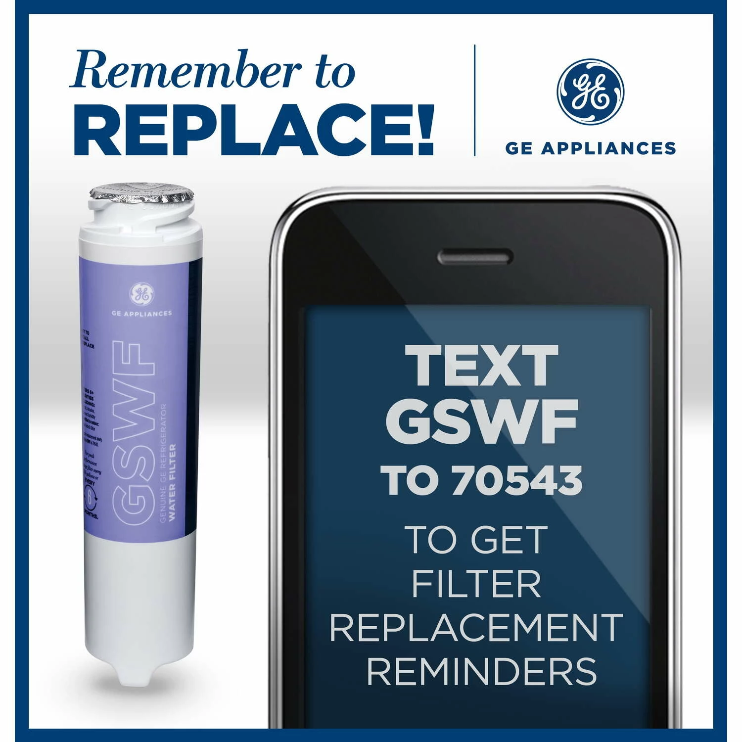 GE Appliances SmartWater Refrigerator Replacement Filter For GE GSWF - Image 5