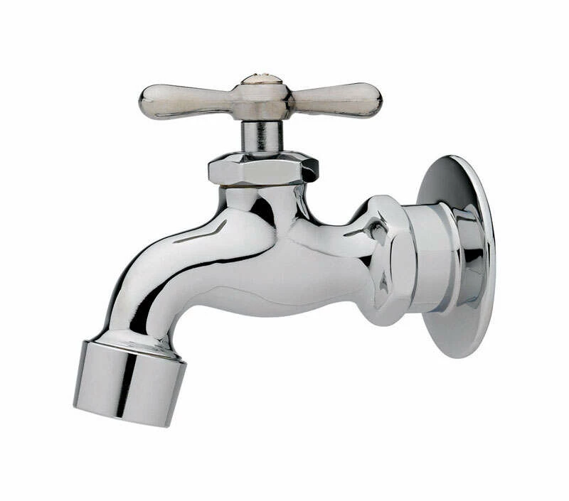 Homewerks 3/4 In. Hose FIP Brass And Bronze Wall Mount Faucet