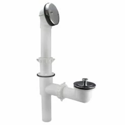 Keeney 1-1/2 In. D Chrome Plastic Triad Bath Drain