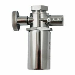 Keeney 1/2 In. FIP In. X 3/8 In. Compression Brass Quarter Turn Shut-Off Valve