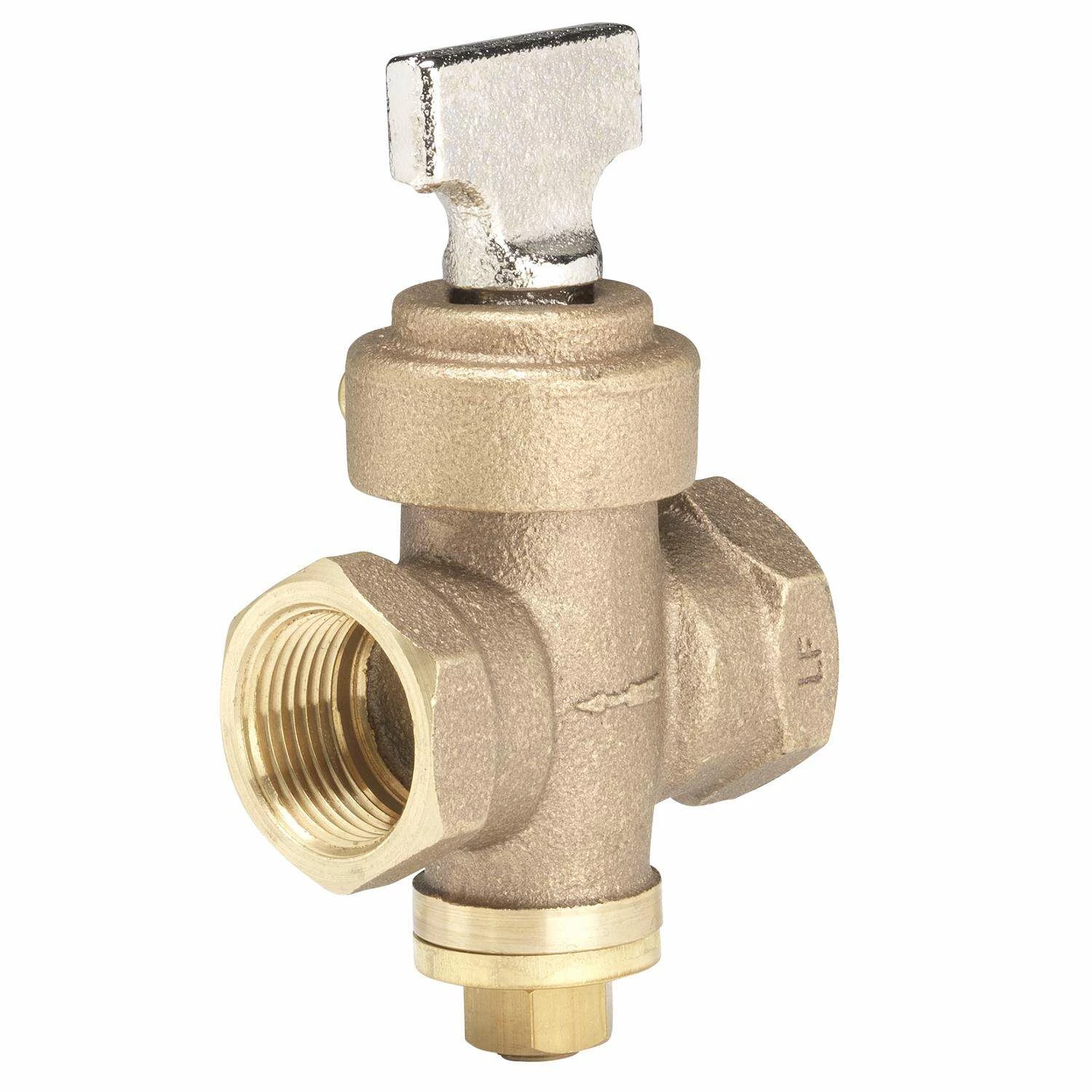 Homewerks 1/2 In. FIP X 1/2 In. FIP Bronze Ground Key Stop & Drain Valve