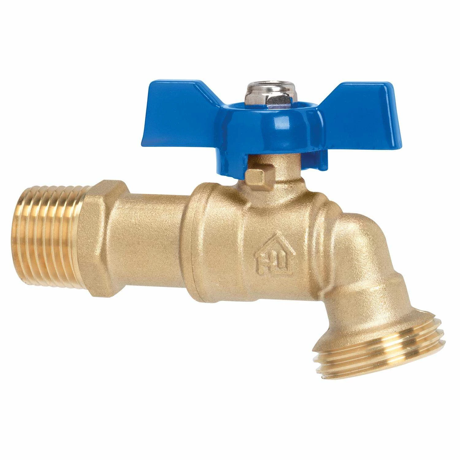 Homewerks 3/4 In. MIP X 3/4 In. MHT Brass Ball Valve Hose Bibb - Image 2