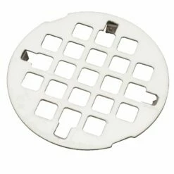 Ace 3-1/4 In. Polished Round Metal Drain Grate