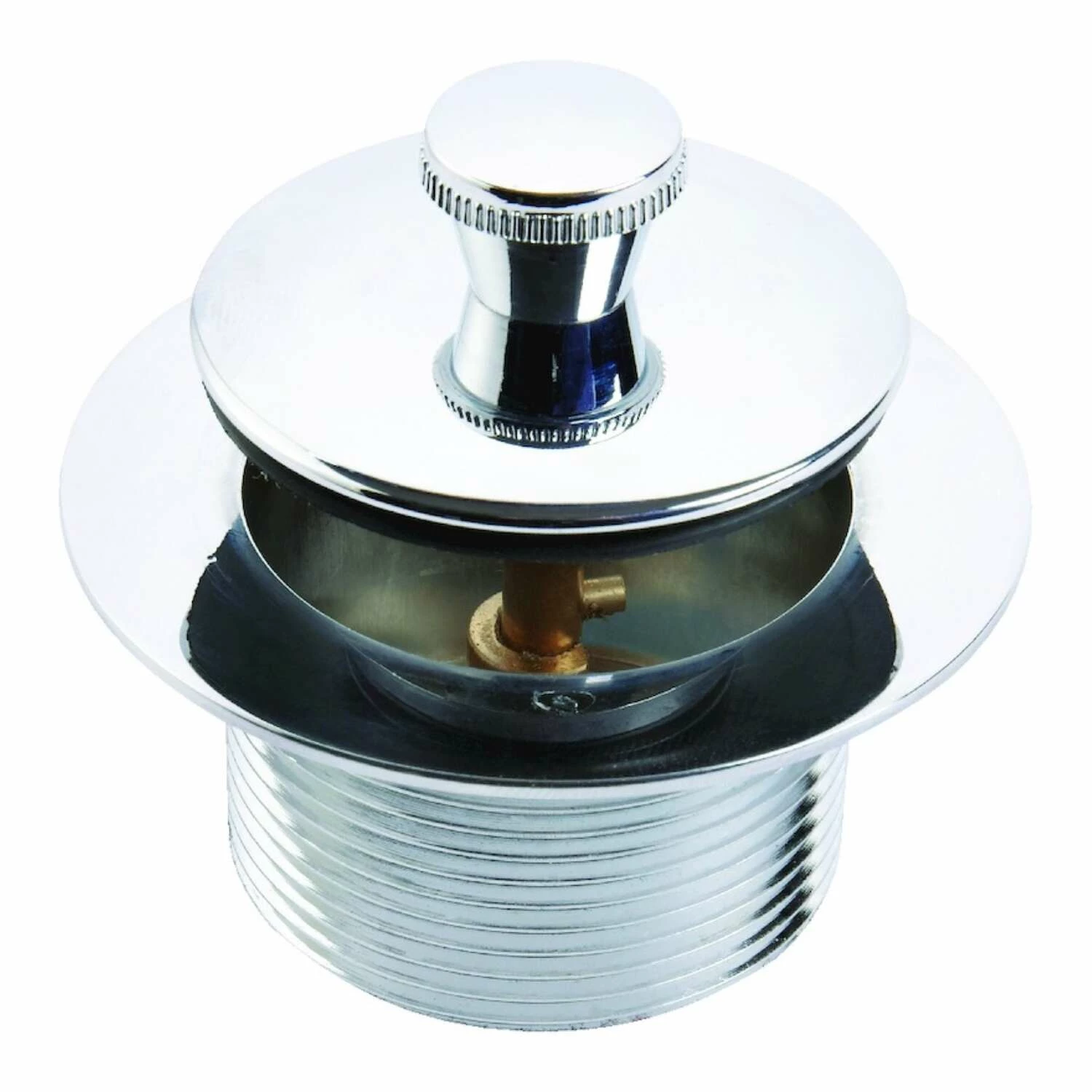 Ace 1-1/2 In. Polished Metal Drain Assembly - Image 2