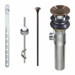 Keeney 1-1/4 In. D Oil Rubbed Bronze Brass Pop-Up Lavatory Drain