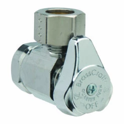 BrassCraft Plumb Shop 1/2 In. FIP Outlets X 1/2 In. Compression Brass Angle Valve