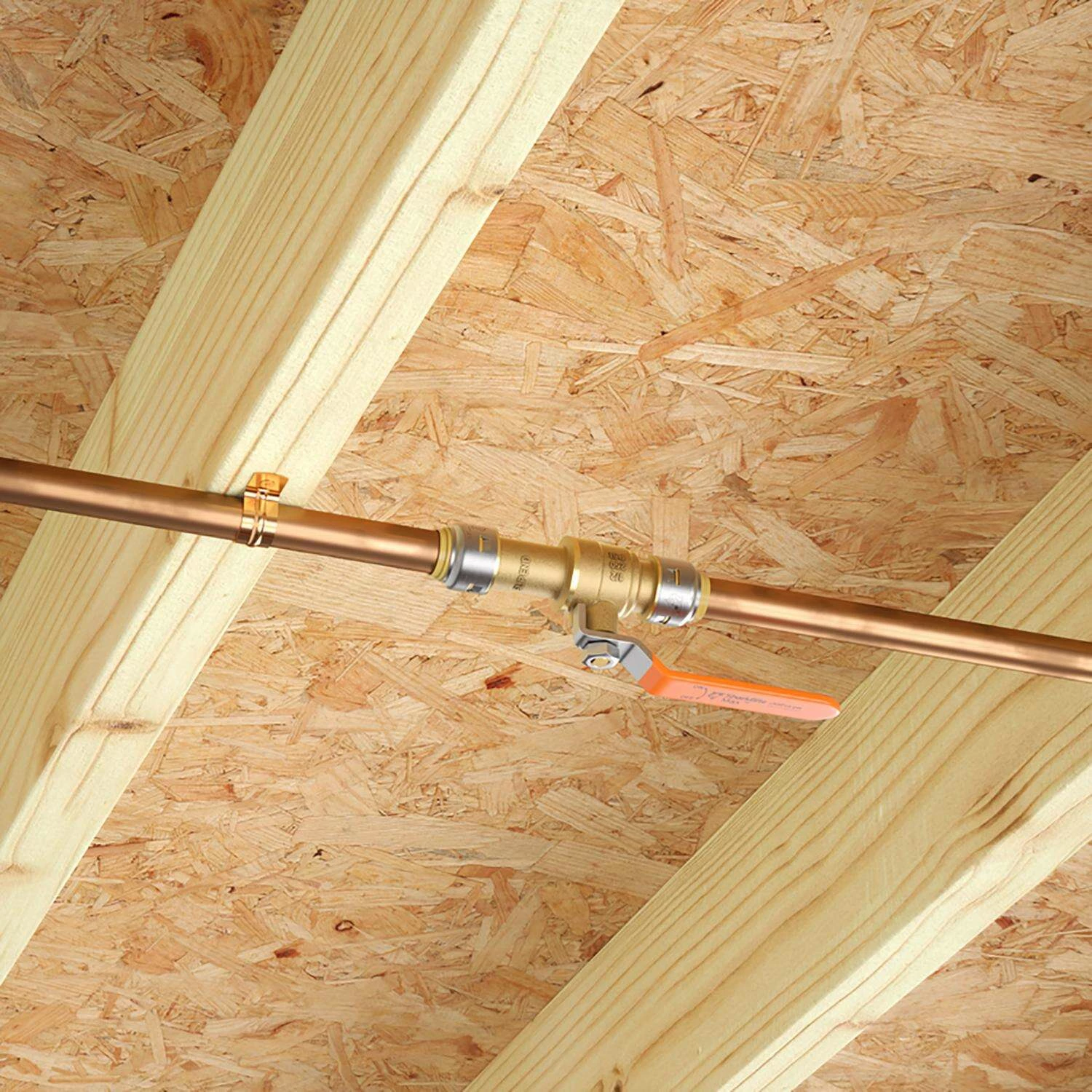 SharkBite 1/2 In. Brass Push Fit Slip Ball Valve Full Port - Image 3