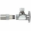 Plumb Pak 1/2 In. Compression X 3/8 In. Compression Brass Angle Valve