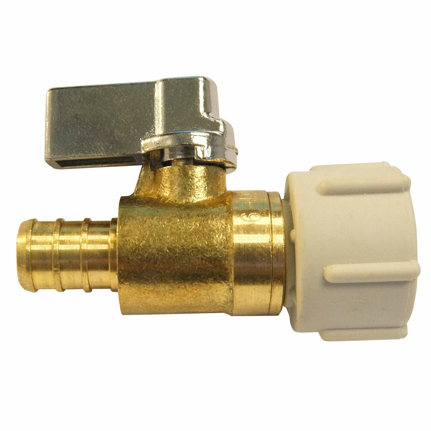Apollo® Apollo 1/2 In. PEX Barb In To X 1/2 In. FPT Swivel Brass Stop Valve