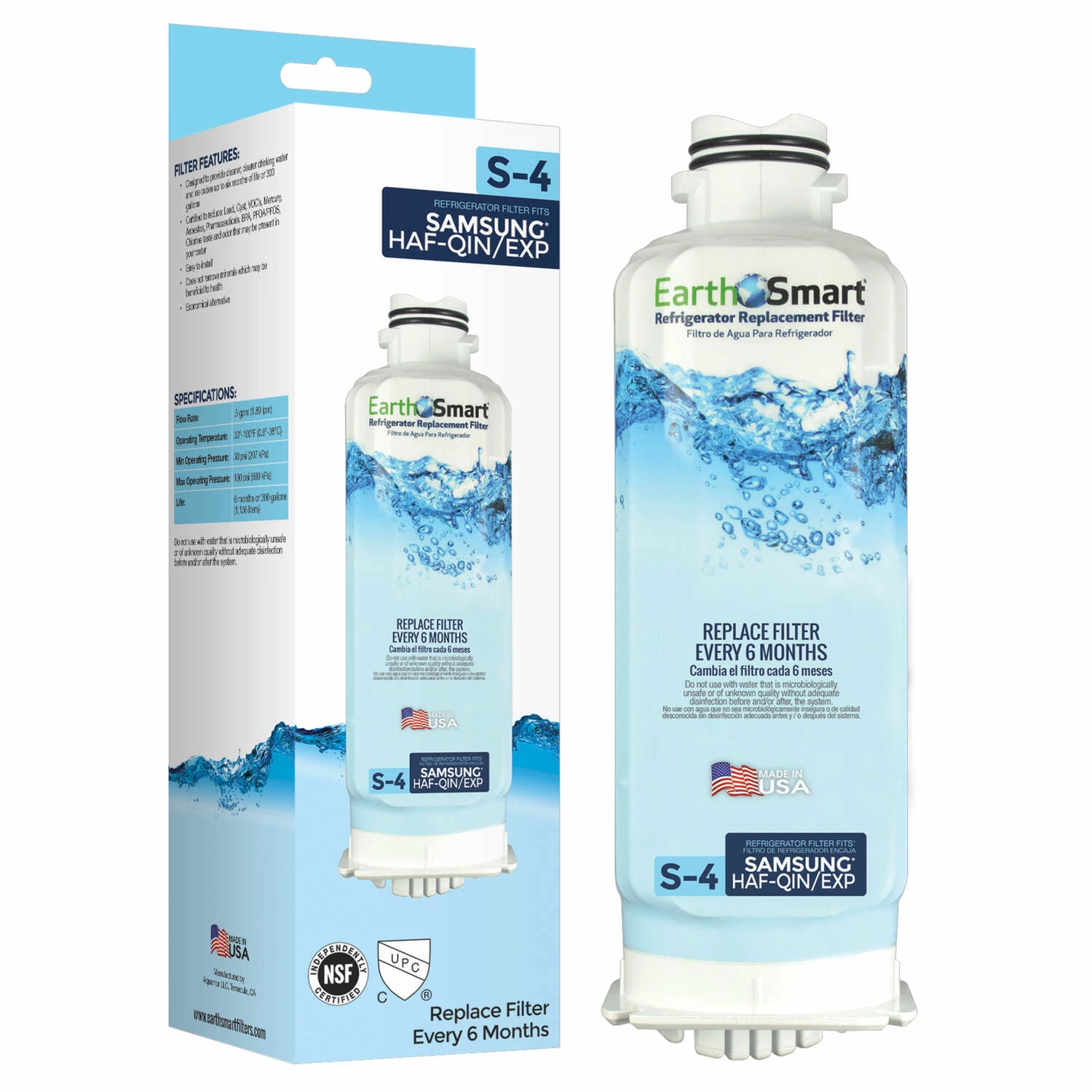 EarthSmart S-4 Refrigerator Replacement Filters For Samsung HAFQIN - Image 2