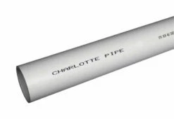 Charlotte Pipe Schedule 40 PVC Foam Core Pipe 4 In. D X 5 Ft. L Plain End 0 Psi