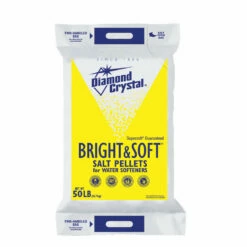 Diamond Crystal Bright & Soft Water Softener Salt Pellets 50 Lb
