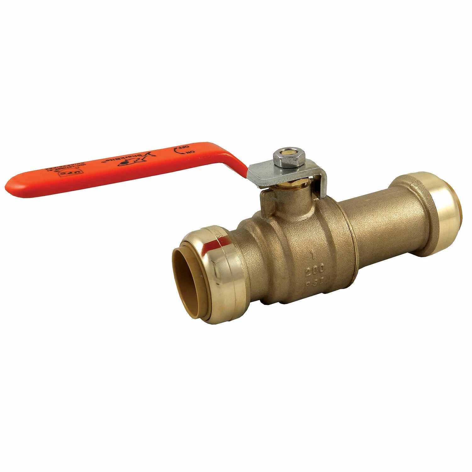 SharkBite 1 In. Brass Push Fit Slip Ball Valve Full Port