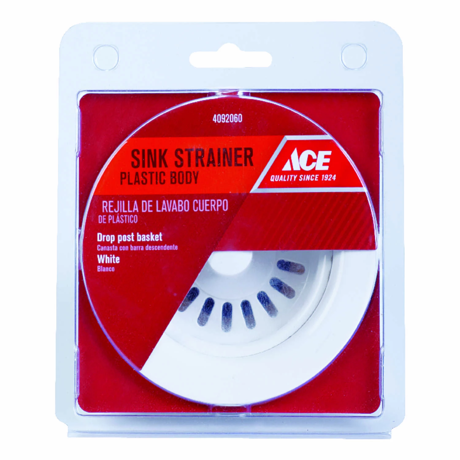 Ace 3-1/2 In. D Plastic Sink Strainer
