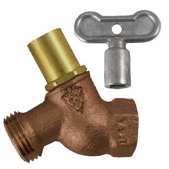 Arrowhead 3/4 In. FIP X 3/4 In. MHT Brass No-Kink Hose Bibb