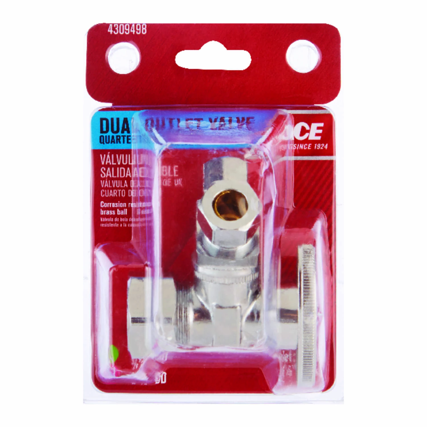 Ace Compression Compression Brass Dual Shut-Off Valve