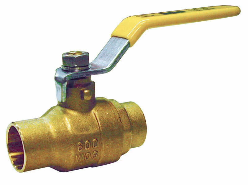 B&K ProLine 1/2 In. Brass Sweat Ball Valve Full Port