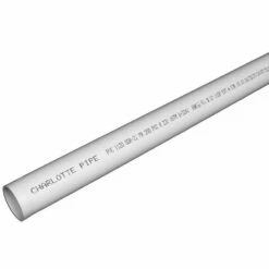 Charlotte Pipe SDR21 PVC Pressure Pipe 1-1/2 In. D X 20 Ft. L Bell 200 Psi